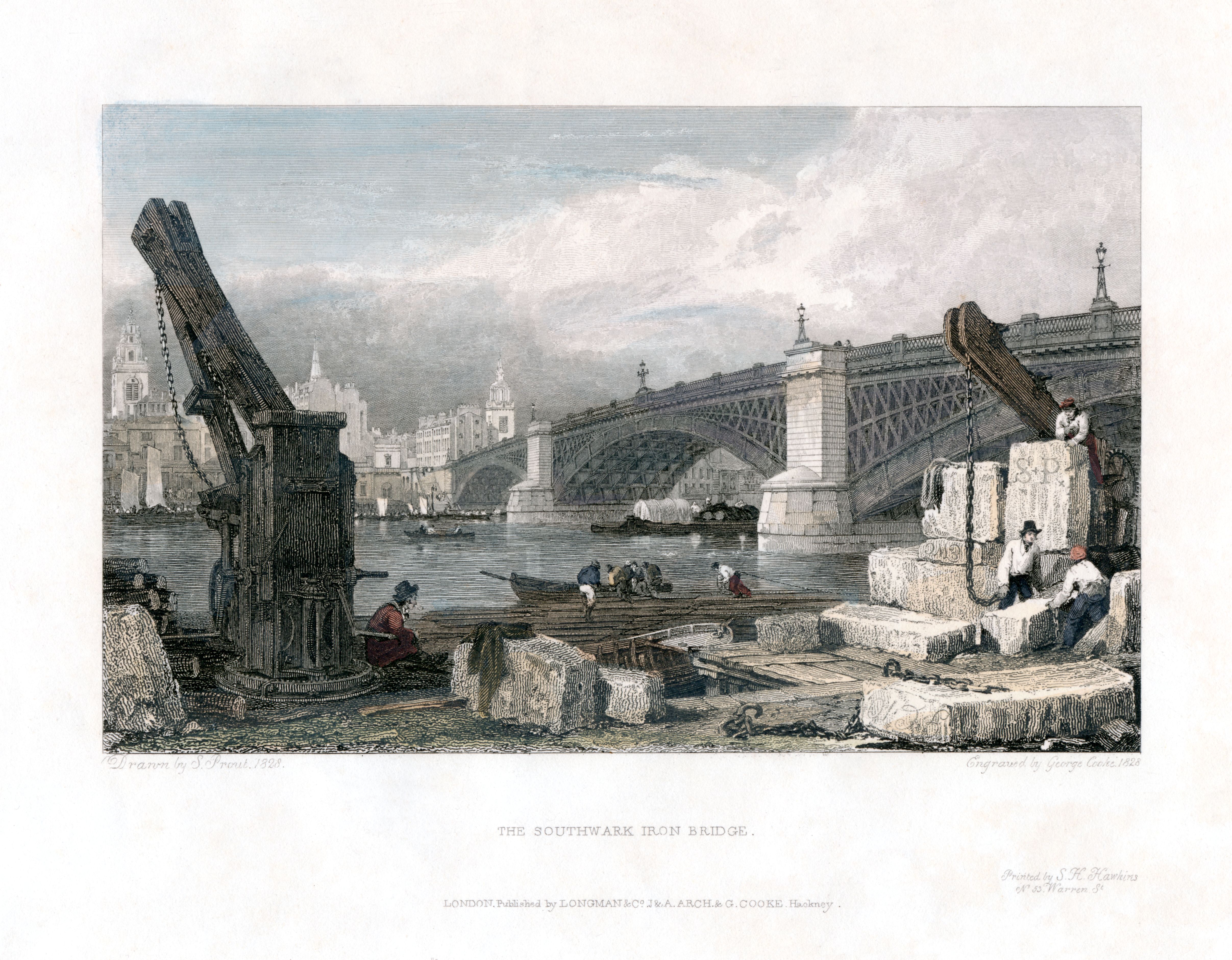 London,prints,river view